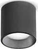 Plafoniera-Moderna-Dot-Metallo-Nero-Led-5W-3000K-Luce-Calda