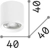 Plafoniera-Moderna-Dot-Metallo-Nero-Led-5W-3000K-Luce-Calda