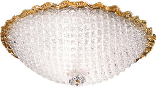 Plafoniera-moderna-DUE-P-HIVE-2698-PLG-E27-LED-vetro-graniglia-lampada-soffitto