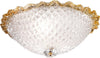 Plafoniera-moderna-DUE-P-HIVE-2698-PLP-E27-LED-vetro-graniglia-lampada-soffitto