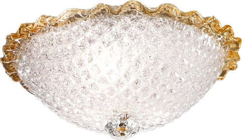 Plafoniera-moderna-DUE-P-HIVE-2698-PLP-E27-LED-vetro-graniglia-lampada-soffitto