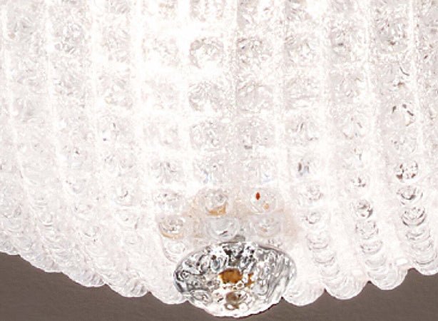 Plafoniera-moderna-DUE-P-HIVE-2698-PLP-E27-LED-vetro-graniglia-lampada-soffitto
