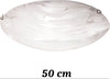 Plafoniera-moderna-DUE-P-STORM-2703-PLG-E27-LED-lampada-soffitto-vetro-effetto-marmo