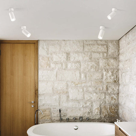 Plafoniera-Moderna-Dynamite-Metallo-Bianco-1-Luce-Gu10-7W-3000K-Luce-Calda