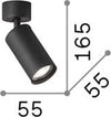 Plafoniera-Moderna-Dynamite-Metallo-Bianco-1-Luce-Gu10-7W-3000K-Luce-Calda