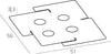 Plafoniera-Moderna-Echo-Metallo-Bianco-4-Luci-Gx53