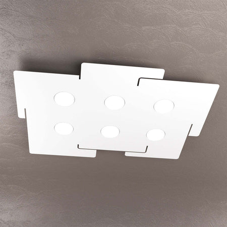 Plafoniera-Moderna-Echo-Metallo-Bianco-6-Luci-Gx53