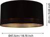 Plafoniera-Moderna-Esteperra-1-Luce-Acciaio-Nero