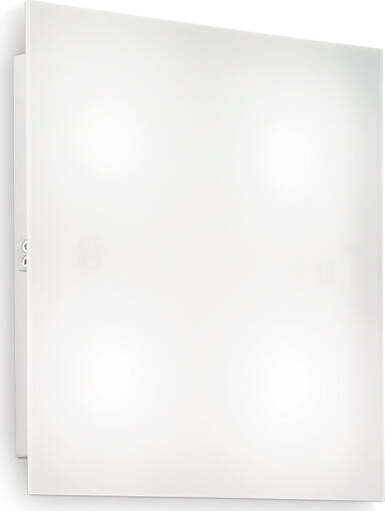 Plafoniera-Moderna-Flat-Metallo-Bianco-1-Luce-Gx53-9W-3000K-Luce-Calda