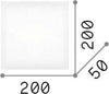 Plafoniera-Moderna-Flat-Metallo-Bianco-1-Luce-Gx53-9W-3000K-Luce-Calda