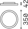 Plafoniera-Moderna-Fly-Alluminio-Materie-Plastiche-Bianco-Led-18W-4000K-D35Cm