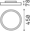 Plafoniera-Moderna-Fly-Alluminio-Materie-Plastiche-Bianco-Led-26W-4000K-D45Cm