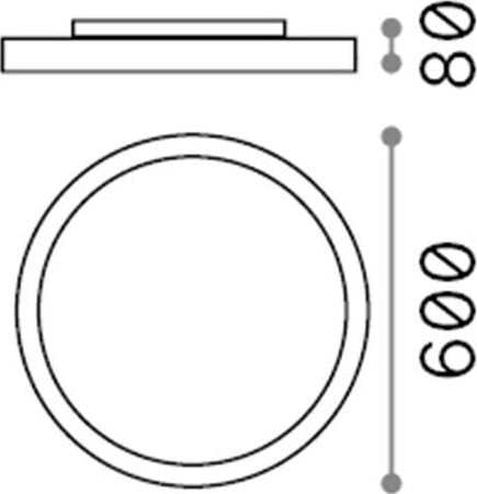 Plafoniera-Moderna-Fly-Alluminio-Materie-Plastiche-Bianco-Led-53W-3000K-D60Cm