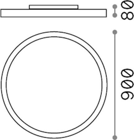 Plafoniera-Moderna-Fly-Alluminio-Materie-Plastiche-Bianco-Led-65W-4000K-D90Cm