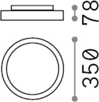 Plafoniera-Moderna-Fly-Alluminio-Materie-Plastiche-Nero-Led-18W-3000K-Luce-Calda