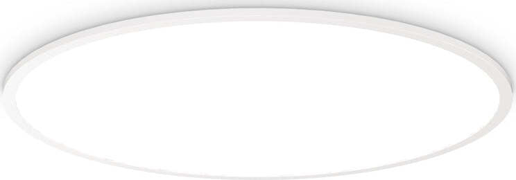 Plafoniera-Moderna-Fly-Slim-Alluminio-Plastiche-Bianco-Led-65W-3000K-D90Cm
