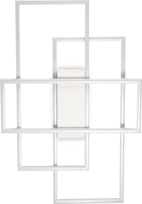 Plafoniera-Moderna-Frame-Metallo-Bianco-Led-31W-3000K-Luce-Calda