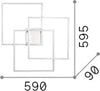 Plafoniera-Moderna-Frame-Metallo-Bianco-Led-35W-3000K-Luce-Calda