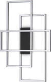 Plafoniera-Moderna-Frame-Metallo-Nero-Led-31W-3000K-Luce-Calda