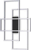 Plafoniera-Moderna-Frame-Metallo-Nero-Led-31W-3000K-Luce-Calda