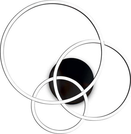 Plafoniera-Moderna-Frame-Metallo-Nero-Led-41W-3000K-Luce-Calda