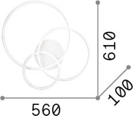 Plafoniera-Moderna-Frame-Metallo-Nero-Led-41W-3000K-Luce-Calda