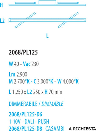 Plafoniera-moderna-Fratelli-Braga-DIGIT-2068-PL125-D6-LED-metallo-lampada-soffitto