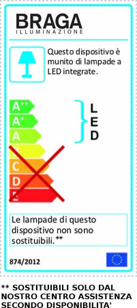 Plafoniera-moderna-Fratelli-Braga-LOOP-2129-PL60-LED-alluminio-lampada-parete-soffitto