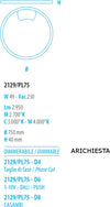 Plafoniera-moderna-Fratelli-Braga-LOOP-2129-PL75-LED-alluminio-lampada-parete-soffitto