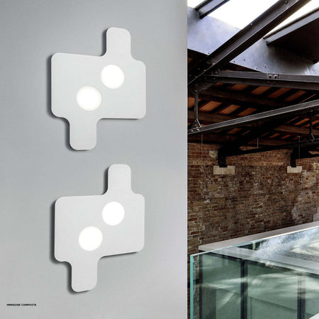 Plafoniera-moderna-Fratelli-Braga-PUZZLE-2111-PL50-LED-metallo-lampada-soffitto-parete