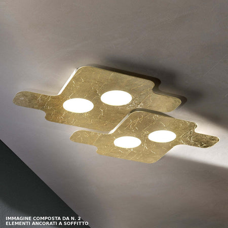 Plafoniera-moderna-Fratelli-Braga-PUZZLE-2111-PL50-LED-metallo-lampada-soffitto-parete