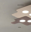 Plafoniera-moderna-Fratelli-Braga-PUZZLE-2111-PL50-LED-metallo-lampada-soffitto-parete