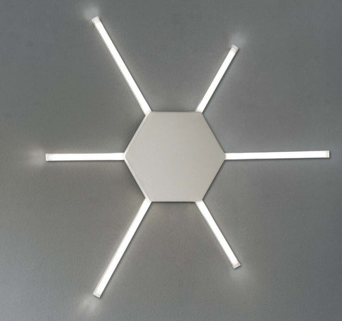Plafoniera-moderna-Fratelli-Braga-RAY-2125-PL70-LED-metacrilato-metallo-lampada-soffitto-parete