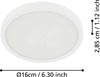 Plafoniera-Moderna-Fueva-5-Acciaio-Bianco-Led-Integrato-11W-3000K-Ip44