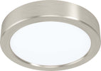 Plafoniera-Moderna-Fueva-5-Acciaio-Nichel-Satinato-Led-Integrato-11W-Ip20