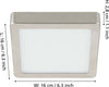Plafoniera-Moderna-Fueva-5-Acciaio-Nichel-Satinato-Led-Integrato-11W