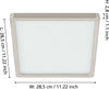 Plafoniera-Moderna-Fueva-5-Acciaio-Nichel-Satinato-Led-Integrato-20,5W