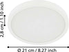 Plafoniera-Moderna-Fueva-5-In-Acciaio-Bianco-Led-Integrato-17W-3000K-Ip44