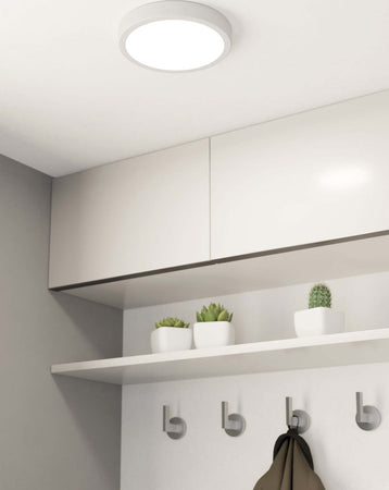 Plafoniera-Moderna-Fueva-5-In-Acciaio-Bianco-Led-Integrato-17W-3000K-Ip44