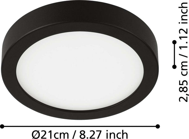 Plafoniera-Moderna-Fueva-5-In-Acciaio-Nero-Led-Integrato-17W-3000K-Ip44