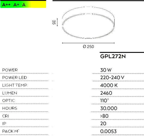 Plafoniera-moderna-Gea-Led-CLOE-35-GPL272N-LED-alluminio-nero-opaco-lampada-soffitto