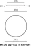 Plafoniera-moderna-Gea-Luce-AELA-PG-N-LED-alluminio-metacrilato-lampada-soffitto