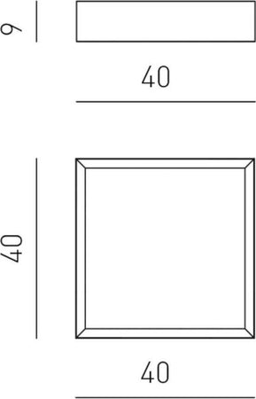 Plafoniera-moderna-Gea-Luce-AOI-PP-N-LED-alluminio-metacrilato-lampada-soffitto
