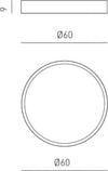 Plafoniera-moderna-Gea-Luce-AVA-PM-N-LED-alluminio-metacrilato-lampada-soffitto