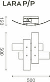 Plafoniera-moderna-Gea-Luce-LARA-PP-E27-LED-vetro-lampada-soffitto