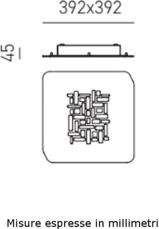 Plafoniera-moderna-Gea-Luce-PIXEL-PP-25W-LED-220V-alluminio-dimmerabile-soffitto-parete