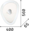 Plafoniera-Moderna-Geko-Metallo-Bianco-4-Luci-E27