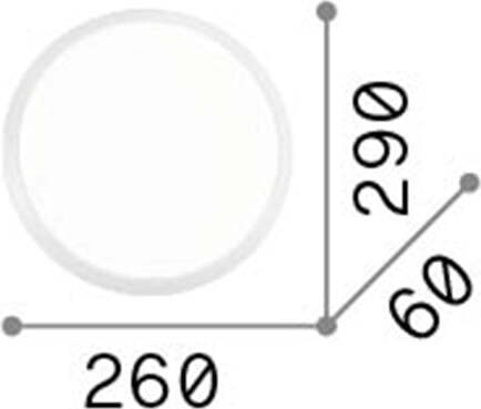 Plafoniera-Moderna-Gemma-Materie-Plastiche-Bianco-Led-12W-3000K-Luce-Calda