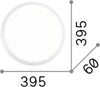 Plafoniera-Moderna-Gemma-Materie-Plastiche-Bianco-Led-24W-3000K-Luce-Calda