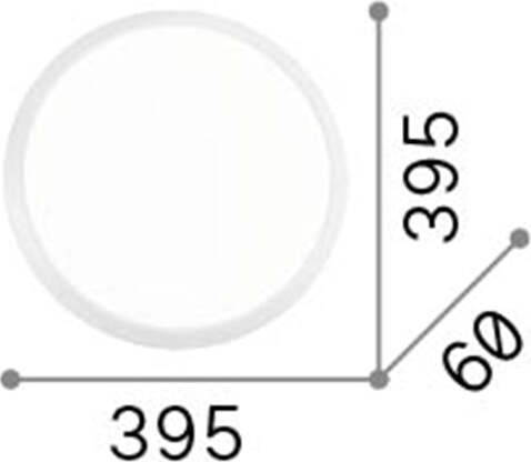 Plafoniera-Moderna-Gemma-Materie-Plastiche-Bianco-Led-24W-3000K-Luce-Calda
